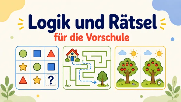 Logik und Rätsel für die Vorschule – kostenlose Arbeitsblätter Logik und Rätsel für die Vorschule – kostenlose Arbeitsblätter mit Mustern, Zuordnungen, Labyrinthen und Fehlersuchbildern